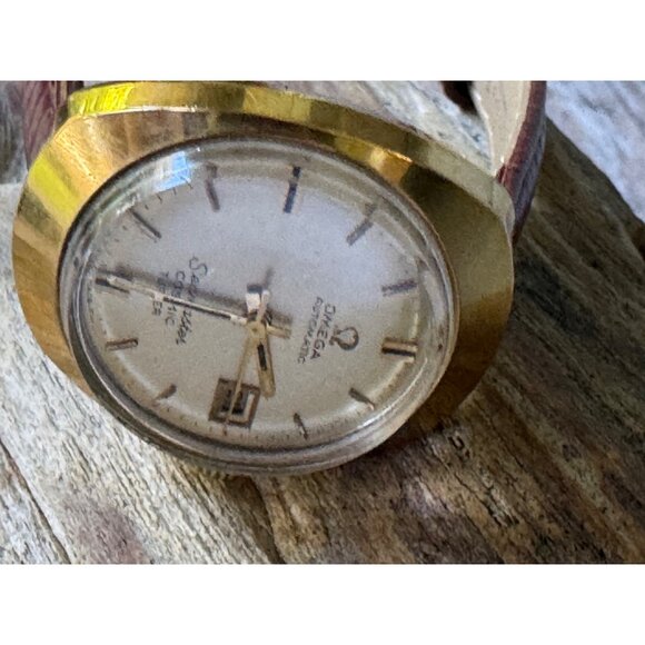Vintage Omega Seamaster Cosmic 566018 Champagne Automatic Date Ladies Wristwatch - Picture 11 of 16